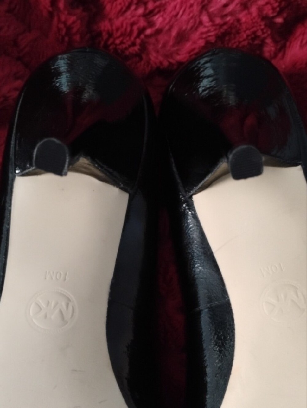 Michael Kors Black Patent Leather Round-Toe Heels - Picture 4 of 8
